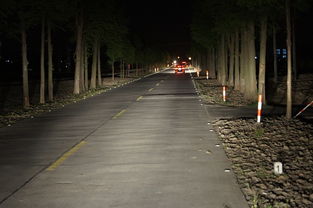 我市縣道公路路面自發(fā)光工程完工